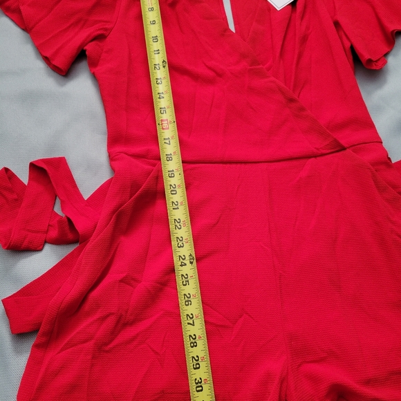 red romper with sleeves - Picture 10 of 12